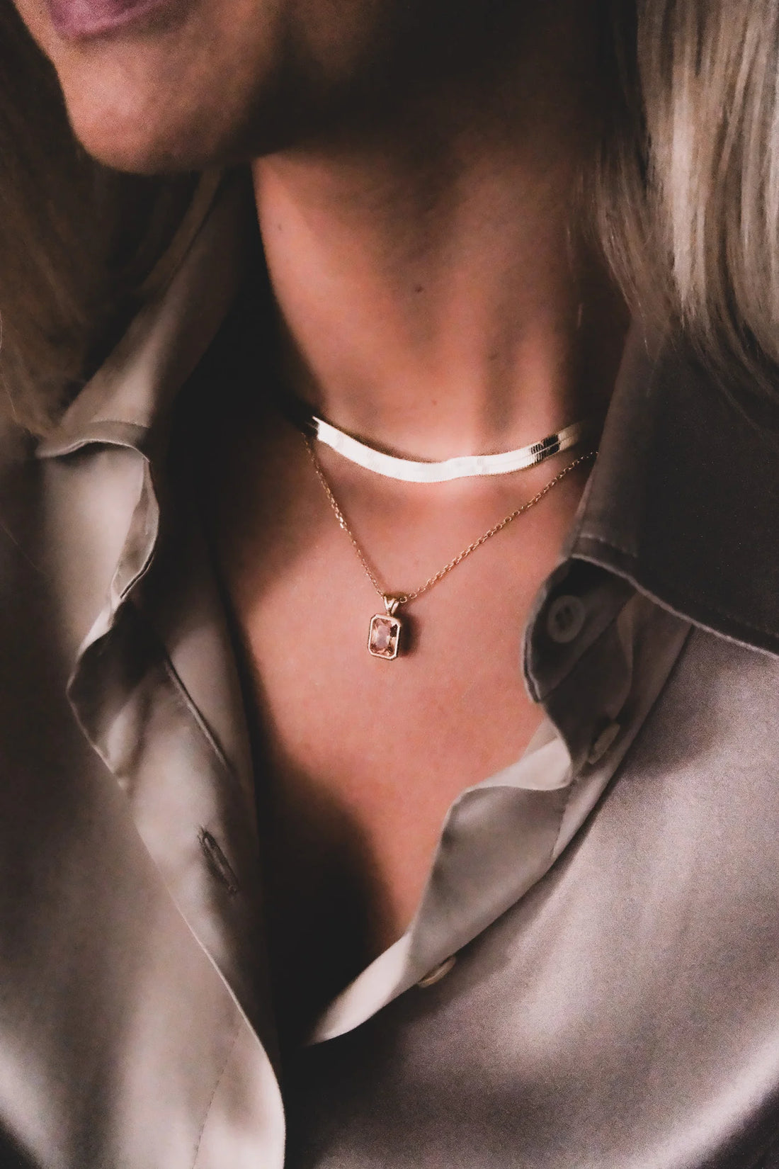 SNAKE NECKLACE SILVER