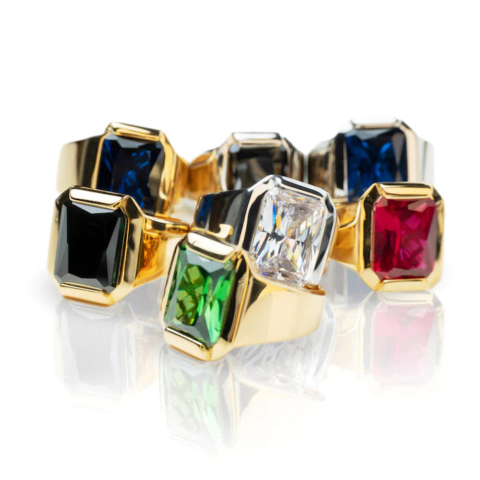 FATHER RING GOLD-GREEN