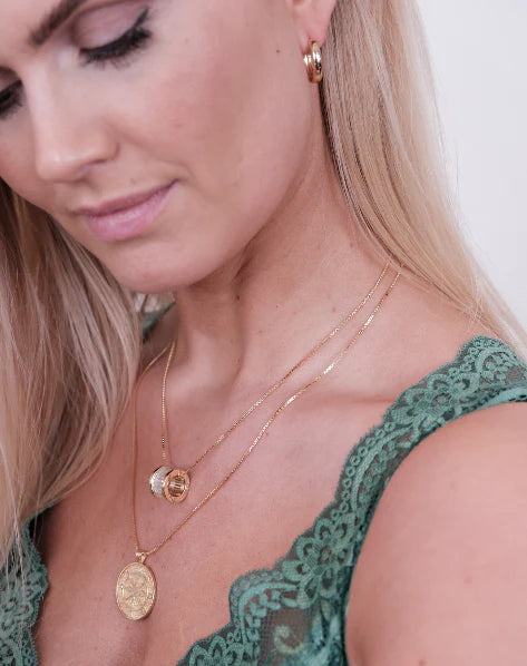 TUNNEL TINY PENDANT GOLD