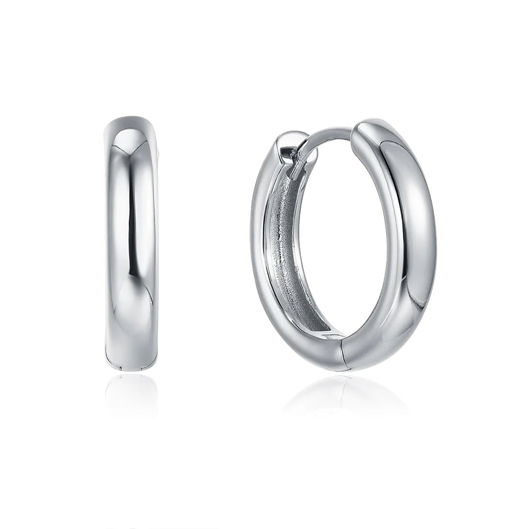 HOOP OVAL EARRINGS