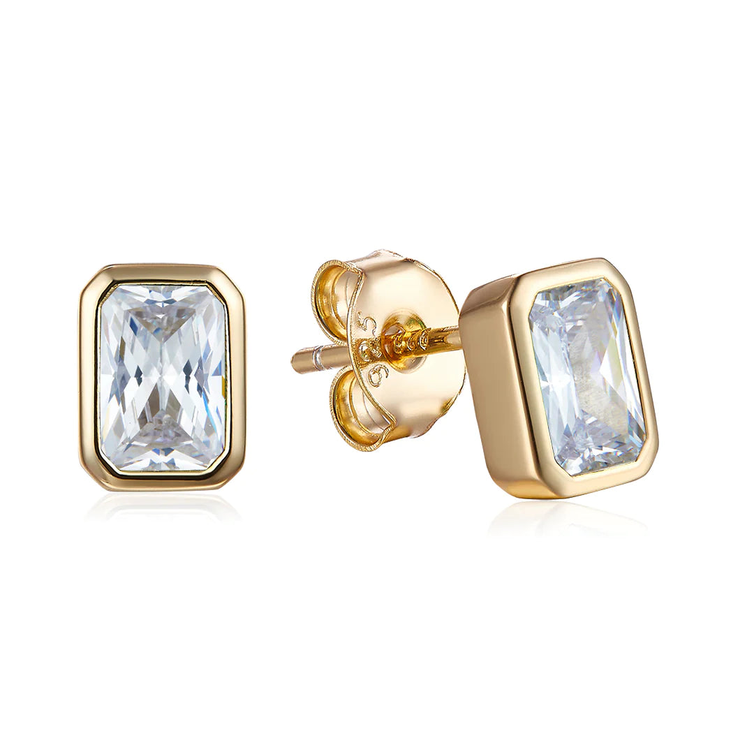 FATHER STUD EARRINGS GOLD