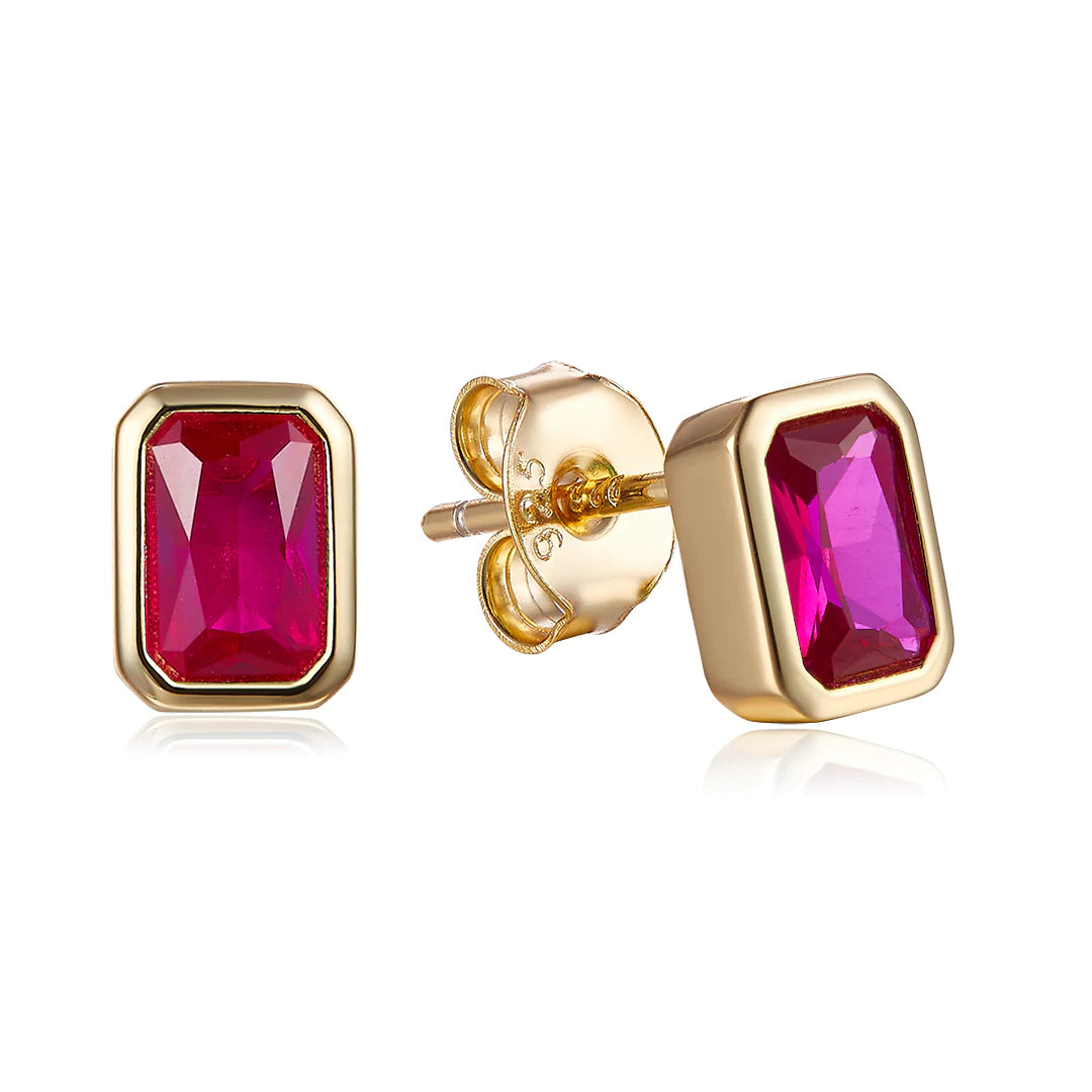 FATHER STUD EARRINGS GOLD