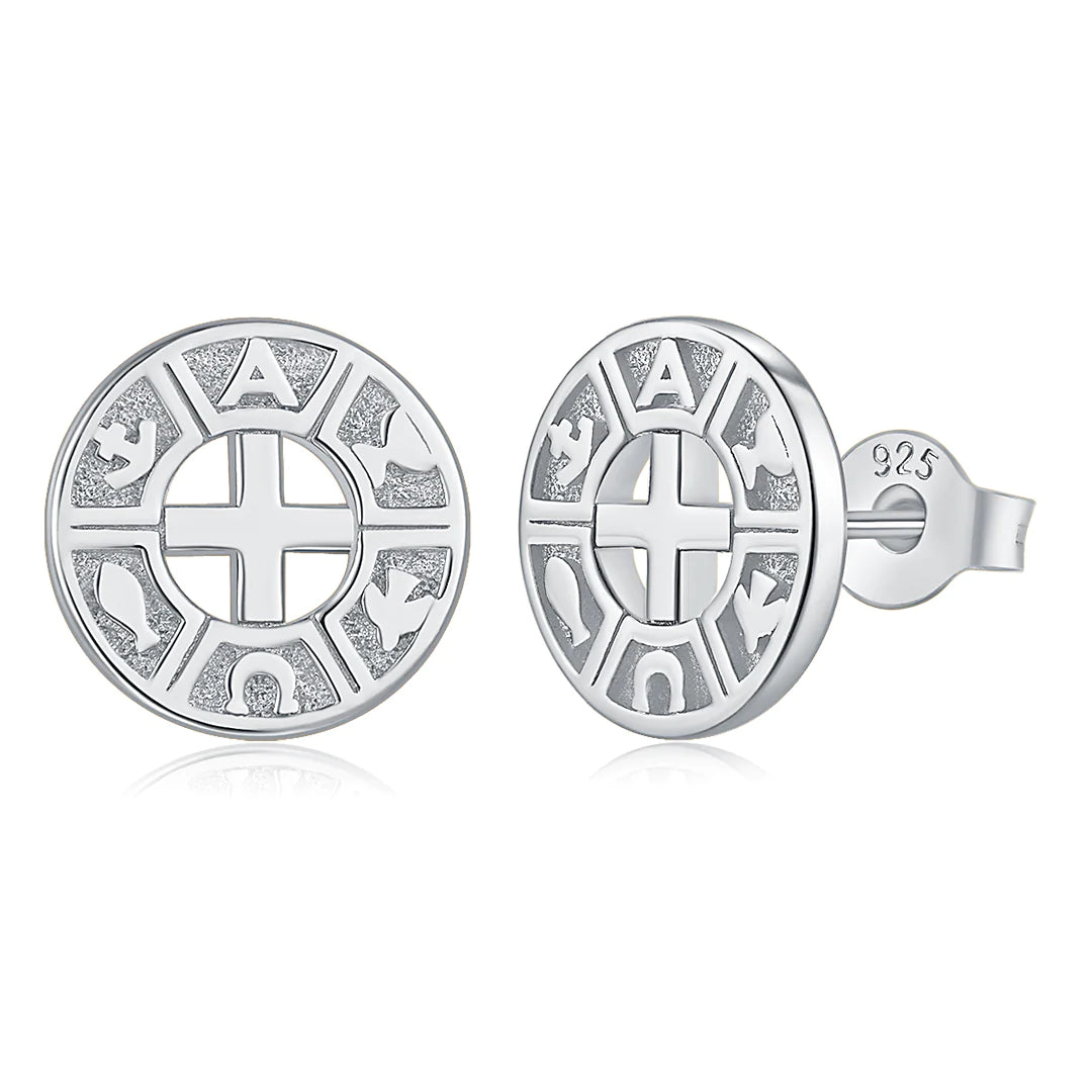 INFINITY STUD EARRINGS SILVER