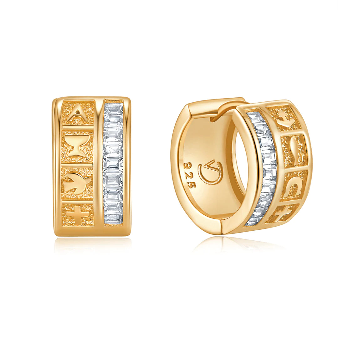 INFINITY DIVINE HOOP EARRINGS GOLD