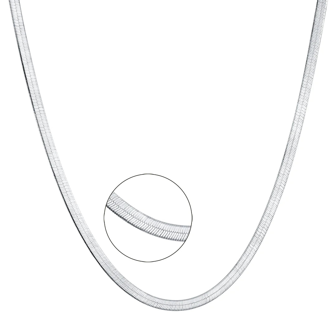 SNAKE NECKLACE SILVER