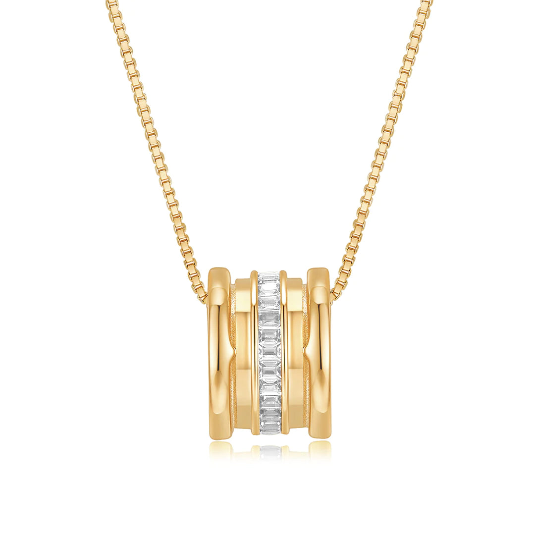 TUNNEL TINY PENDANT GOLD