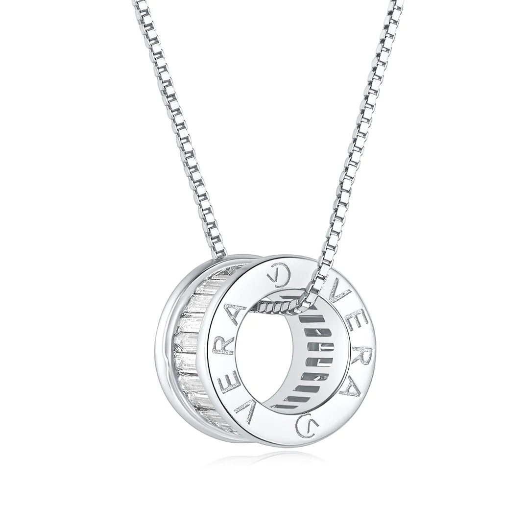 TUNNEL MIDI PENDANT SILVER-WHITE