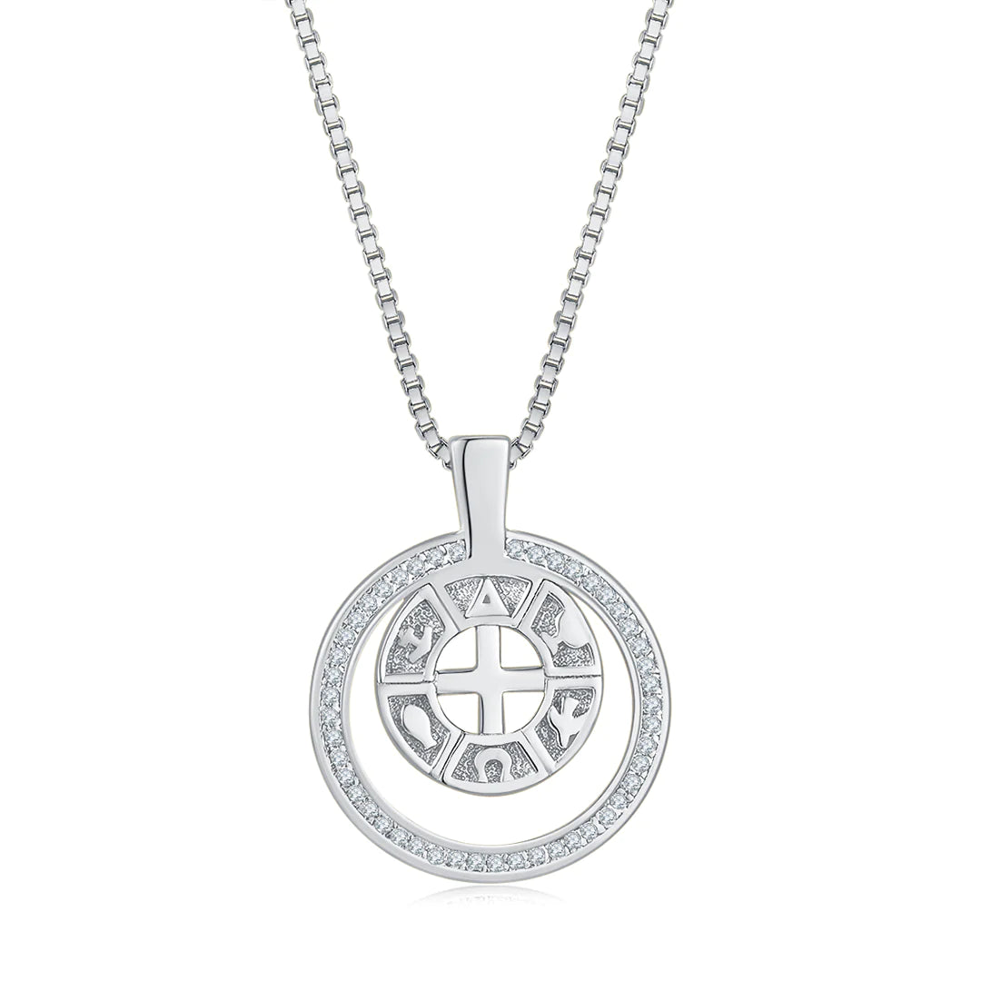 INFINITY ETERNITY PENDANT SILVER-WHITE