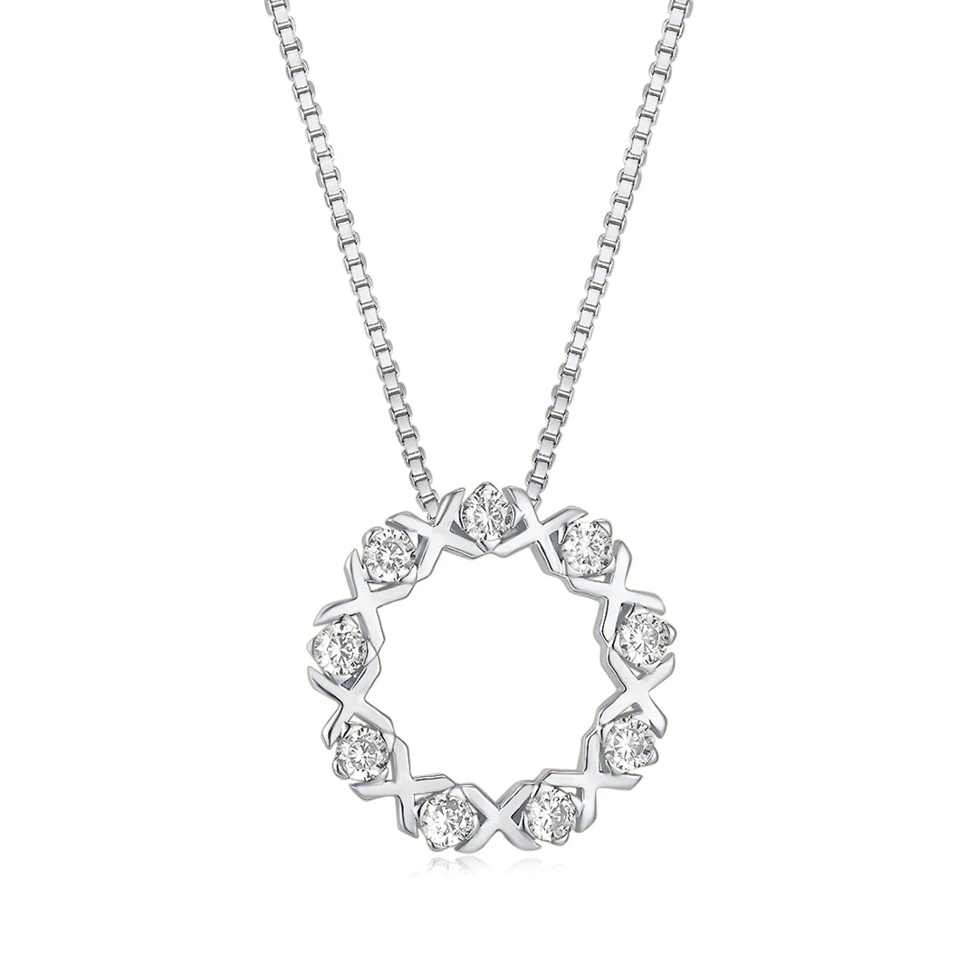 XO PENDANT SILVER