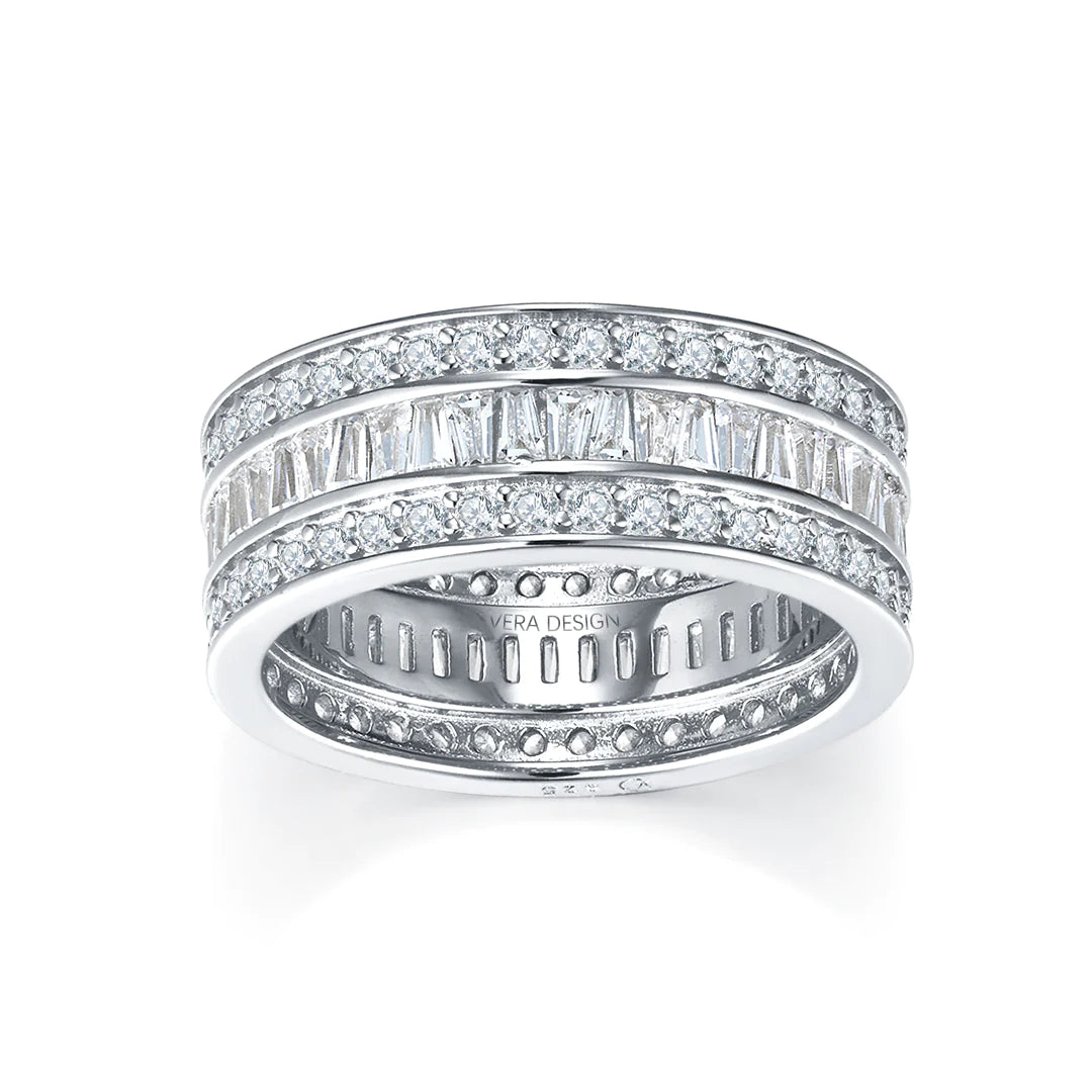 DAZZLE RING SILVER-WHITE