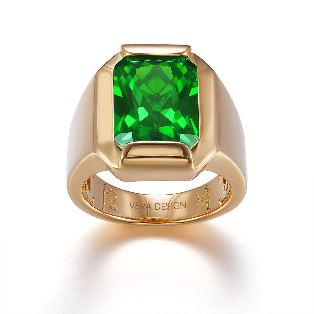 FATHER RING GOLD-GREEN