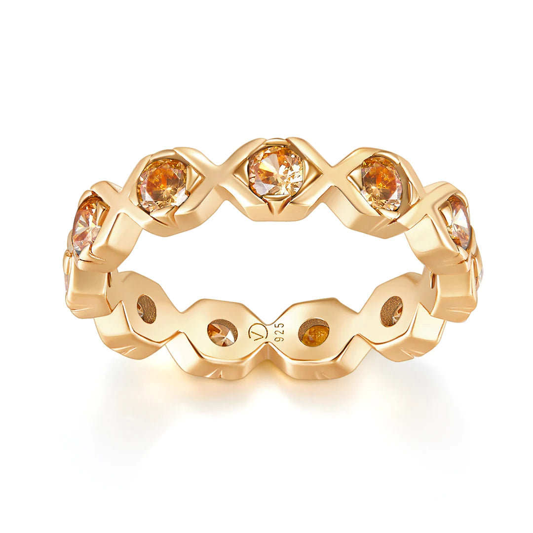 XO RING GOLD-CHAMPAGNE