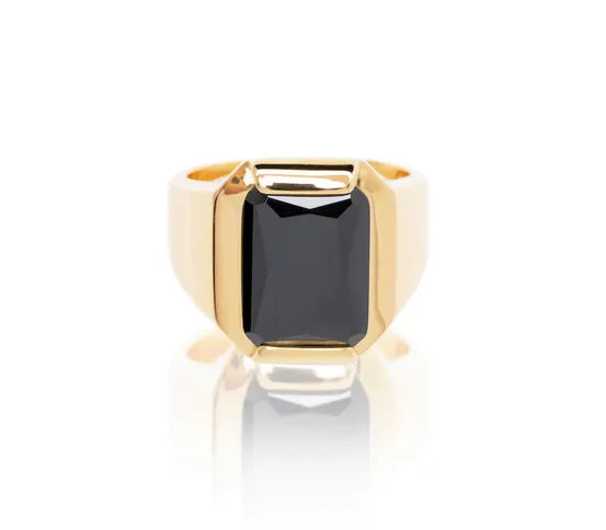 FATHER RING GOLD-BLACK