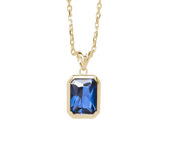FATHER PENDANT GOLD-BLUE