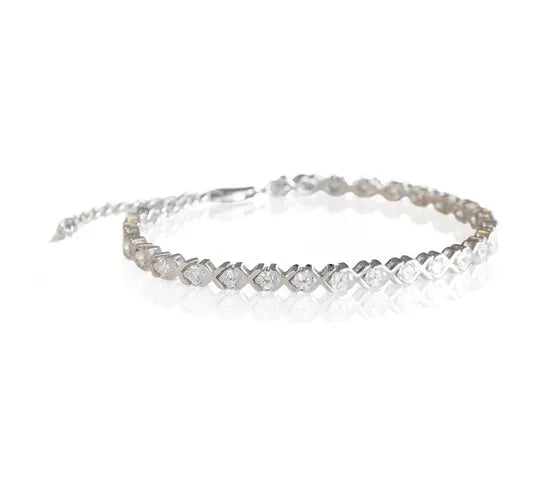 XO BRACELET SILVER-WHITE