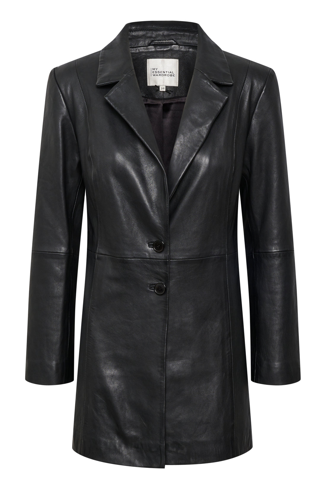 ANNY LEÐUR BLAZER JAKKI