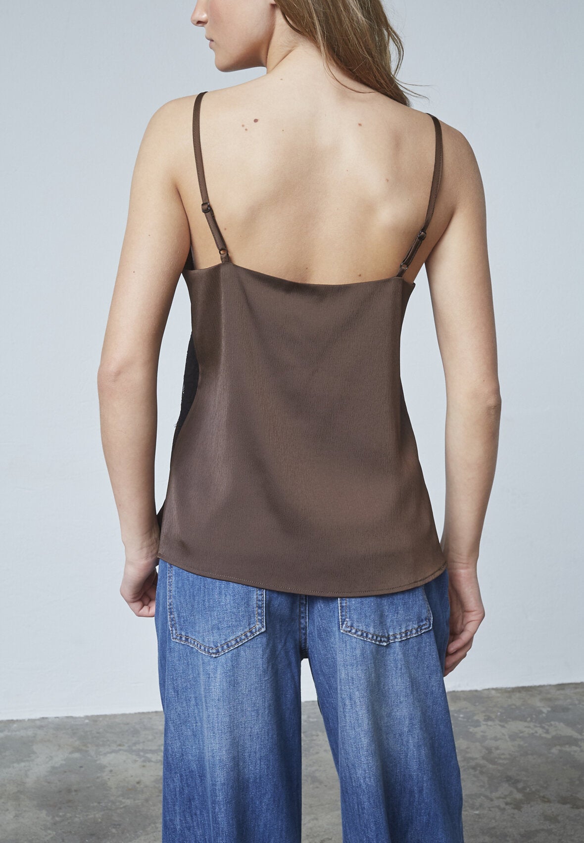 CHOCOLATE/LACE TOPPUR