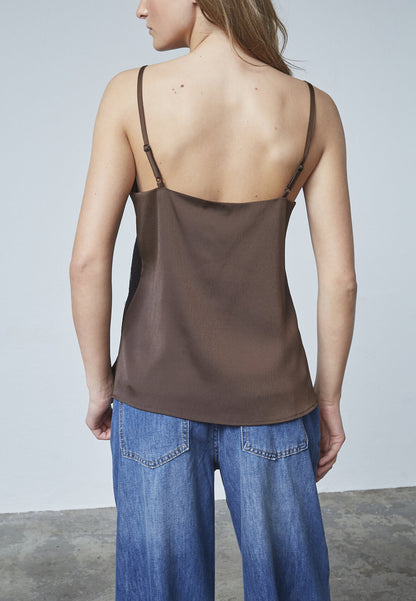 CHOCOLATE/LACE TOPPUR