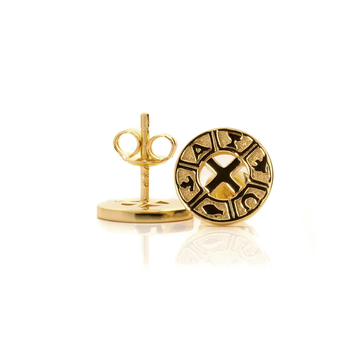 INFINITY STUD EARRINGS GOLD