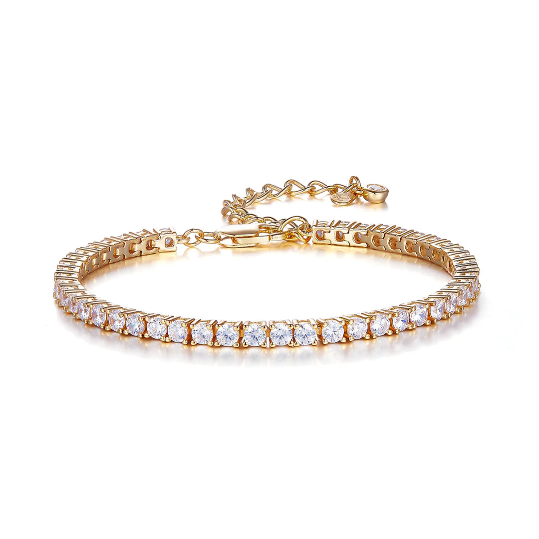 TENNIS BRACELET GOLD-WHITE