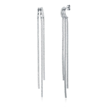 TENNIS TASSEL TRINITY EARRINGS