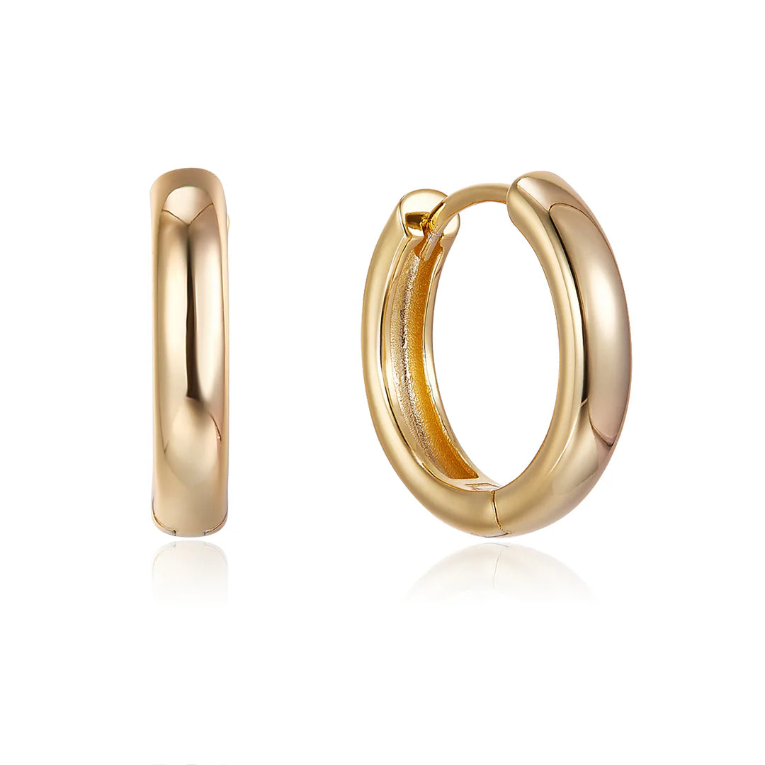 HOOP OVAL EARRINGS