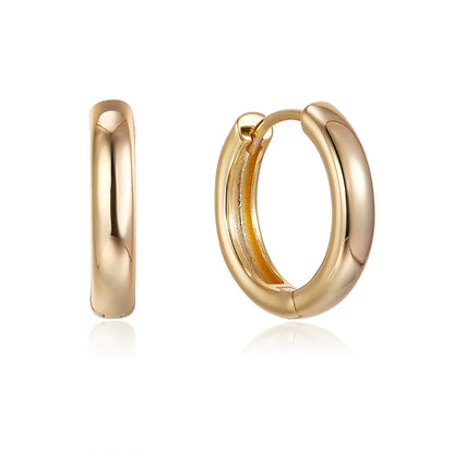 HOOP OVAL EARRINGS