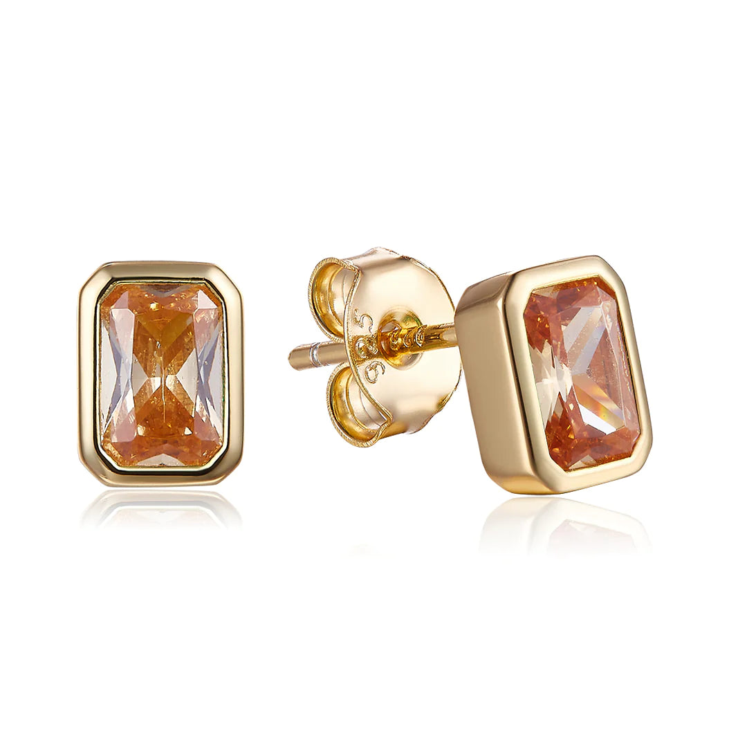 FATHER STUD EARRINGS GOLD