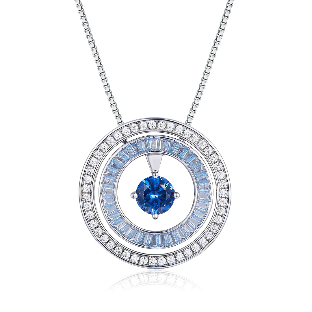 DAZZLE PENDANT SILVER-FROST BLUE
