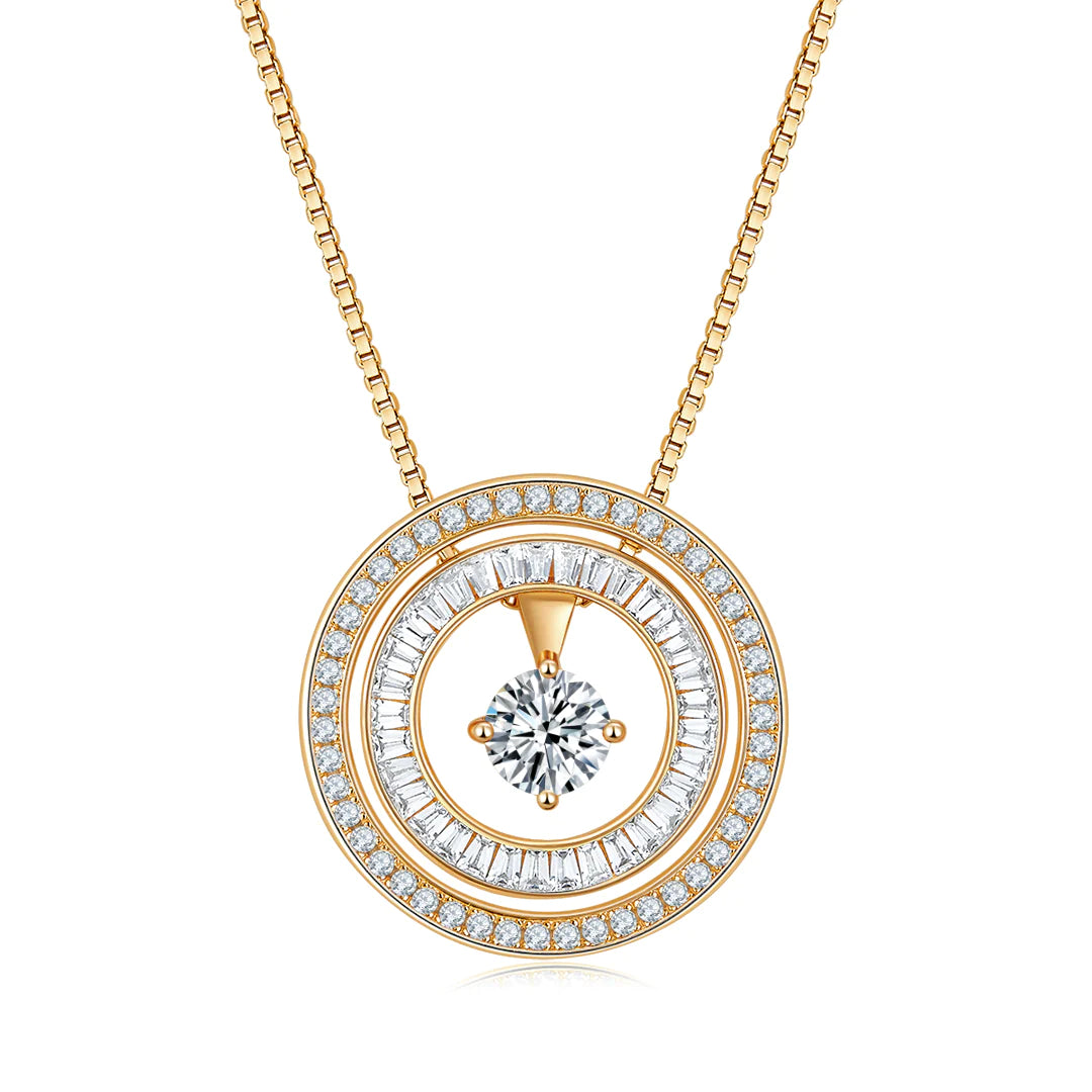 DAZZLE PENDANT GOLD-WHITE