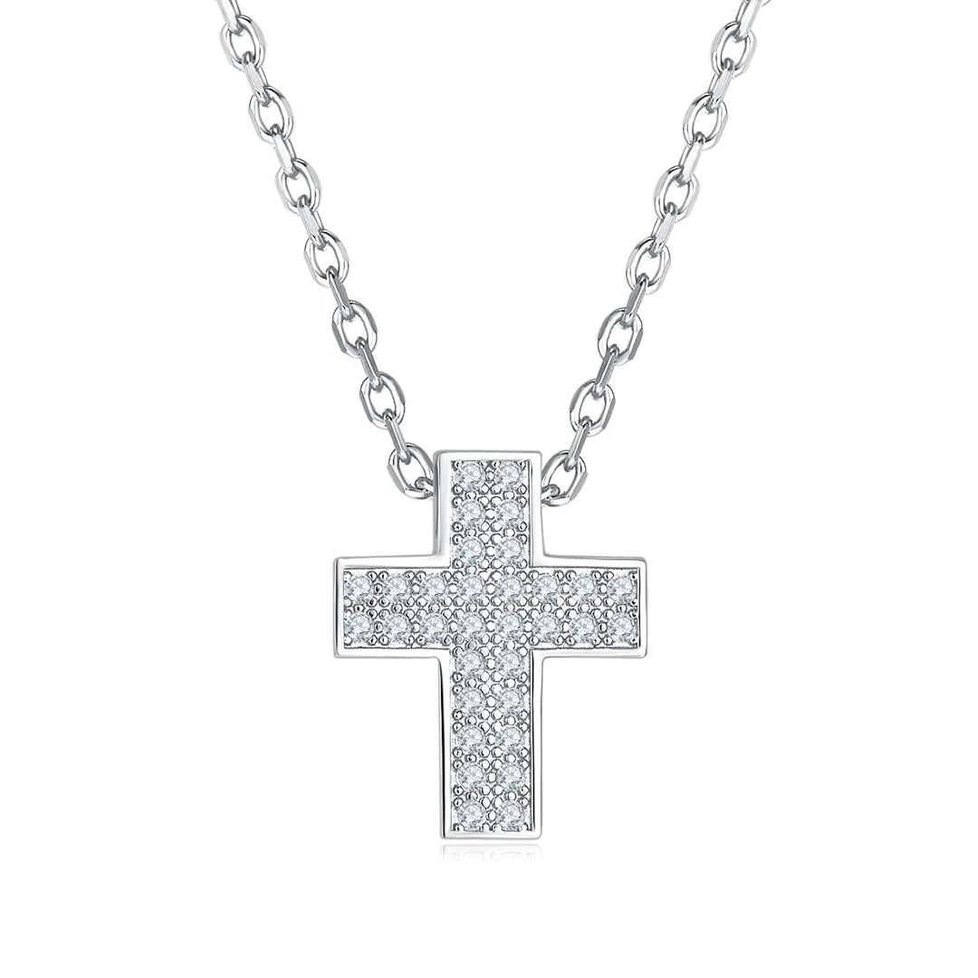 CROSS DIVINE PENDANT SILVER-WHITE