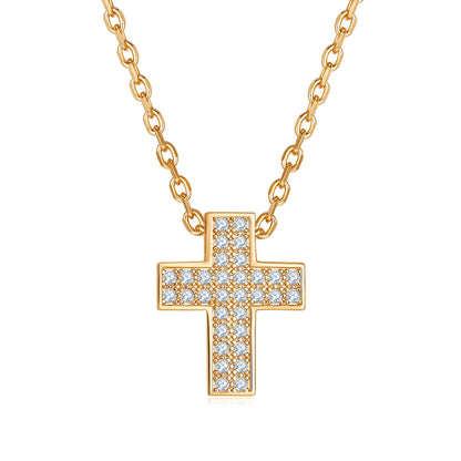 CROSS DIVINE PENDANT GOLD-WHITE