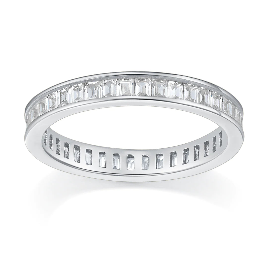 BAGUETTE RING SILVER