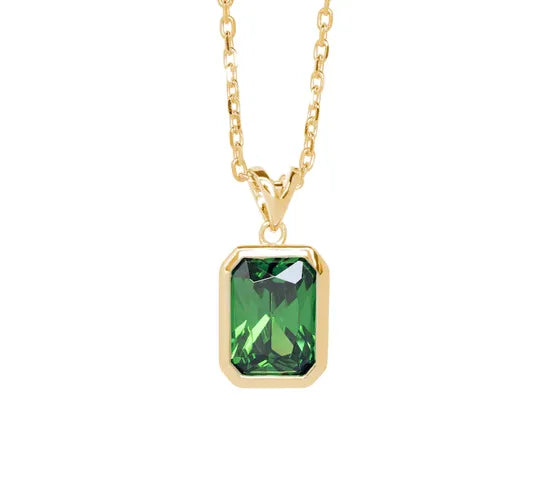 FATHER PENDANT GOLD-GREEN