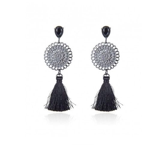 TASSEL BLACK/SILVER